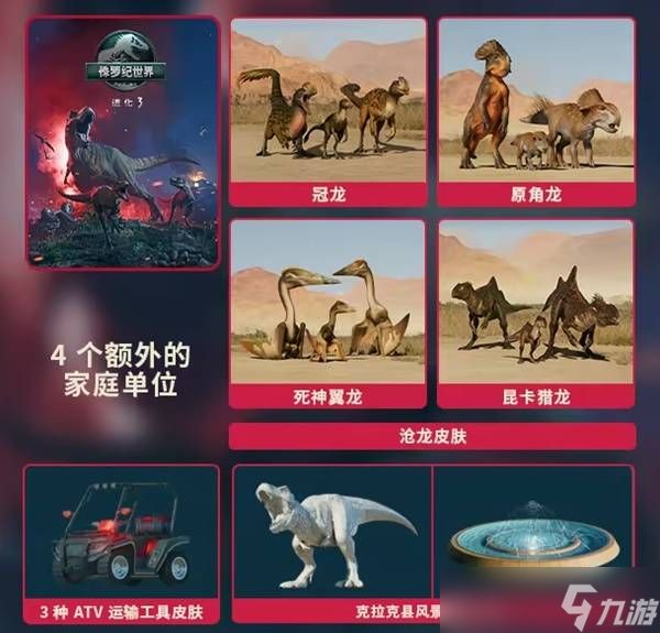 侏罗纪世界进化3豪华版内容介绍