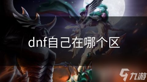 dnf自己在哪个区