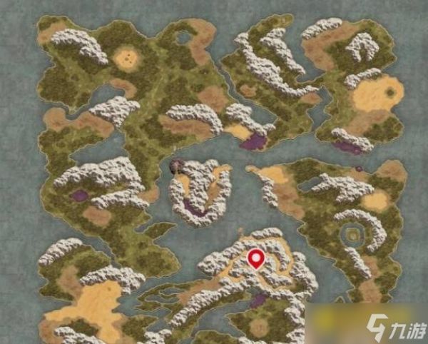 《勇者斗恶龙1重制版》岩泣岛南部沙地秘密地点位置图解-岩泣岛南部沙地隐藏宝箱位置