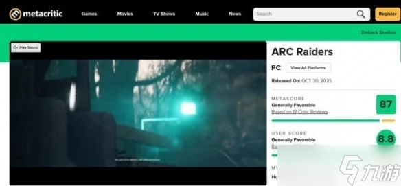 《ARC Raiders》获封近十年M站评分最高多人游戏