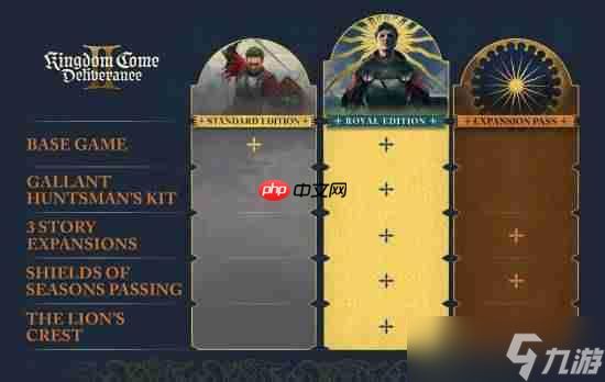 加量不加价!《天国:拯救2》新增皇家版 黄金版免费升级