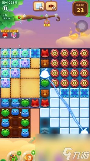 开心消消乐隐藏关1028怎么过