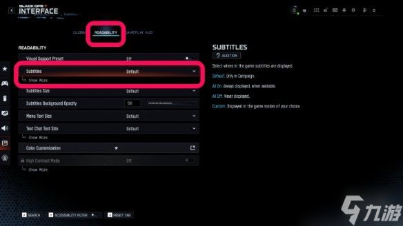 《使命召唤黑色行动7》字幕开启方法