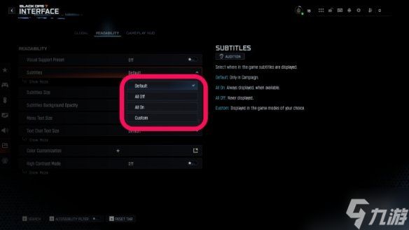《使命召唤黑色行动7》字幕开启方法