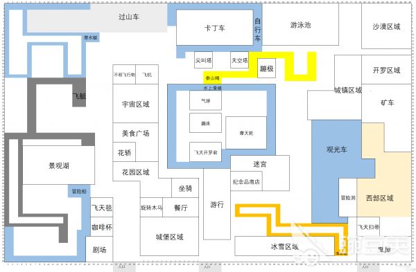 游乐园梦物语布局图 完美布局图细节展示