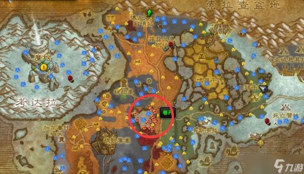 采药技能点在魔兽世界哪个位置？