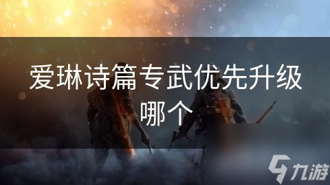 爱琳诗篇专武优先升级哪个