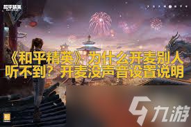 和平精英开麦队友听不到怎么办