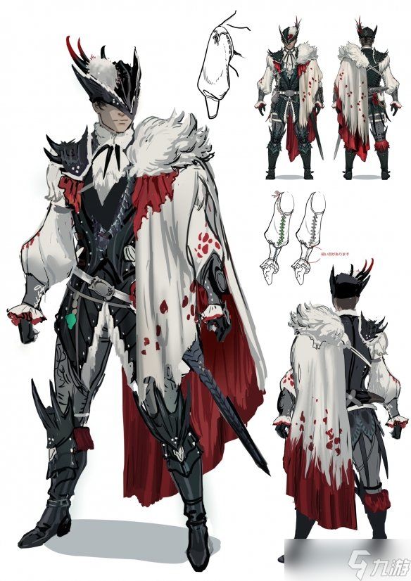 《怪物猎人:荒野》刺花蜘蛛原画 哥特风裙底藏花海