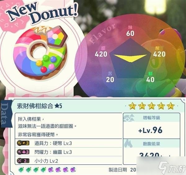 分享宝可梦传说ZA里的彩虹甜甜圈食谱