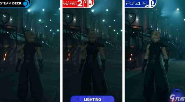《最终幻想7重制版Intergrade》三平台画面性能对比 Switch2优于Steamdeck