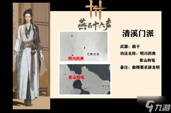 《燕云十六声》全门派武学偷师指南