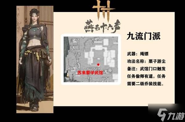 《燕云十六声》全门派武学偷师指南
