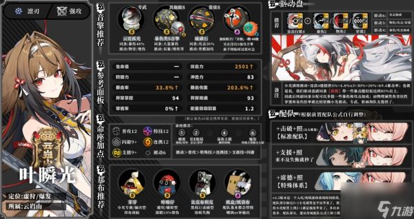 绝区零叶瞬光一图流培养攻略