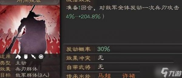 三国志战略版马超战法一览