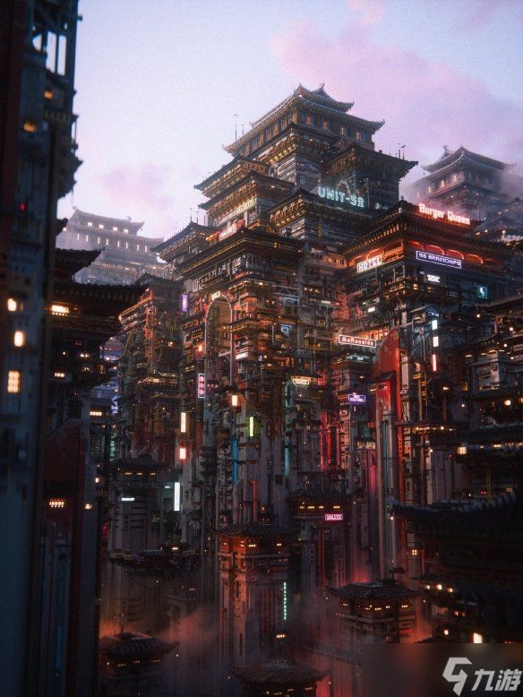 《我的世界》建筑大佬分享自制神作:中式赛博超惊艳!