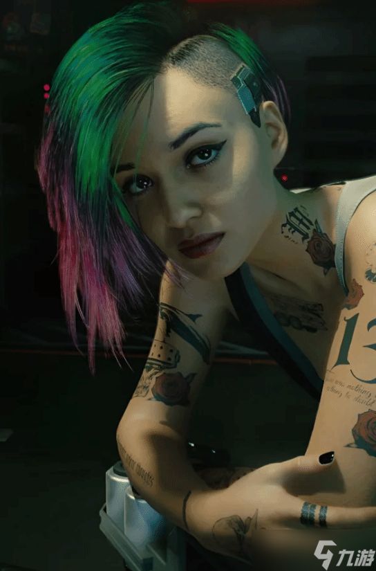 玩家为《赛博朋克2077》女角色卸妆:素颜好像更美了!