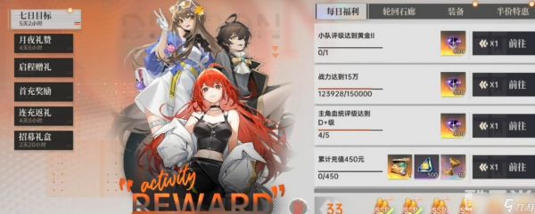 《龙族：卡塞尔之门》七日目标