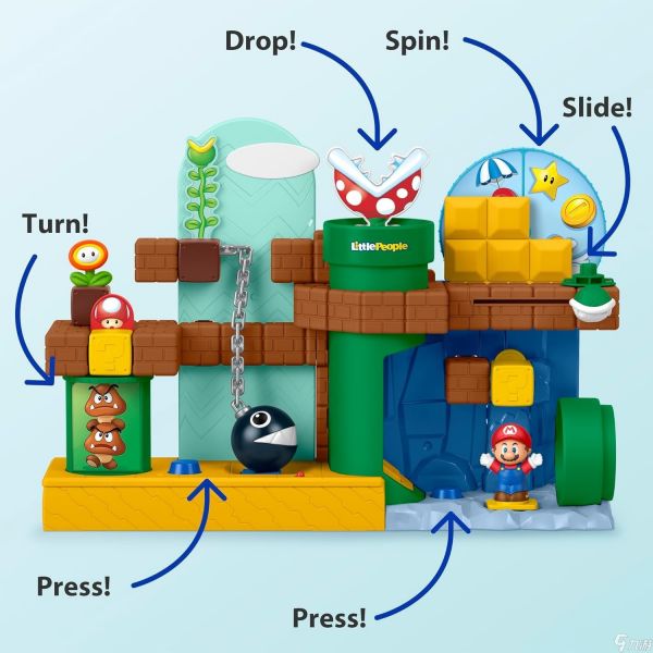 任天堂“My Mario”玩具系列新增三款费雪玩具套装