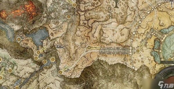 艾尔登法环火山地图怎么过去
