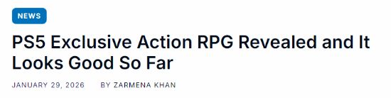 国产武侠ARPG《锦衣卫》实力圈粉外媒：PS5独占值得期待！