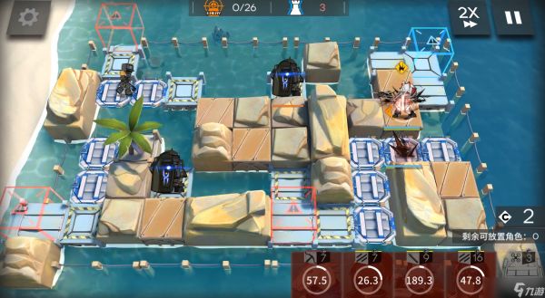 明日方舟【危机合约轮换测试地】EW单核完成任务350难度-翻修中沙滩