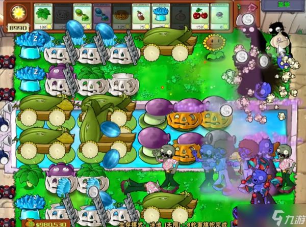 植物大战僵尸无尽阵容怎么搭梯子