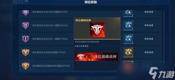 逆战未来排位奖励介绍