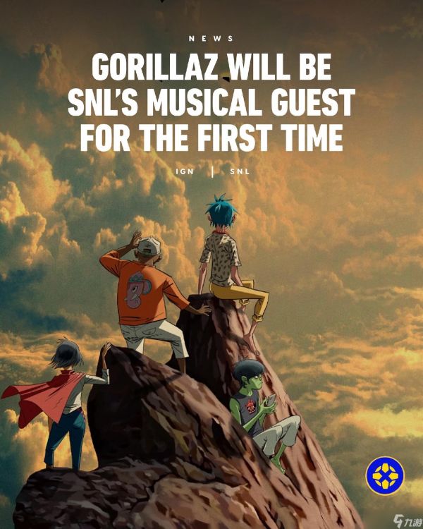 Gorillaz 将首次担任《周六夜现场》音乐嘉宾