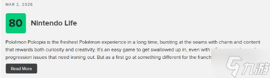 《宝可梦：pokopia》M站90分！近年最新鲜的宝可梦体验