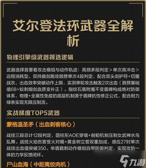《艾尔登法环武器附魔Buff收集攻略》(探索艾尔登的魔力)