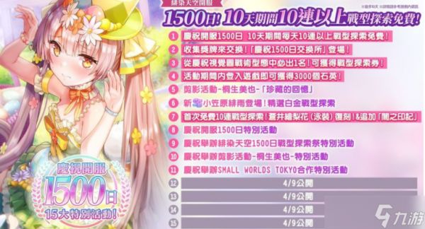 《绯染天空 Heaven Burns Red》举办各项庆祝开服1500日活动 SS灵魂共振小笠原绯雨登场