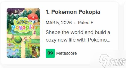 M站89分横扫!NS2独占《宝可梦》获Fami通39分