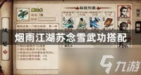 烟雨江湖苏念雪武功怎么搭配