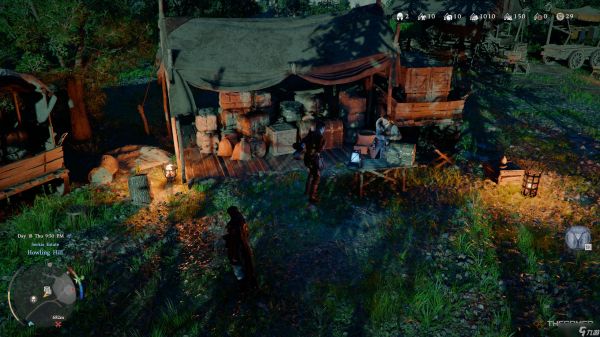 如何在《红色沙漠》的营地中推动货车并固定木桩