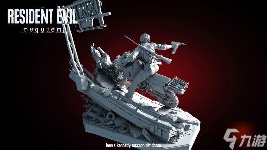 《生化危机9》里昂名场面雕像来了!丧尸喷涌太下饭