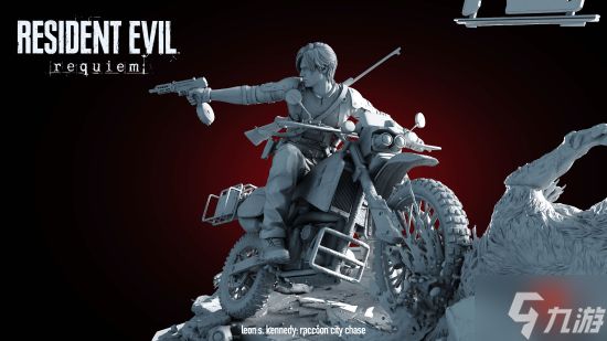 《生化危机9》里昂名场面雕像来了!丧尸喷涌太下饭