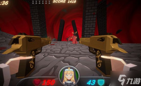 金发妹妹爆爽射击!《Guns and Nuns: Storming Hell》Steam特别好评