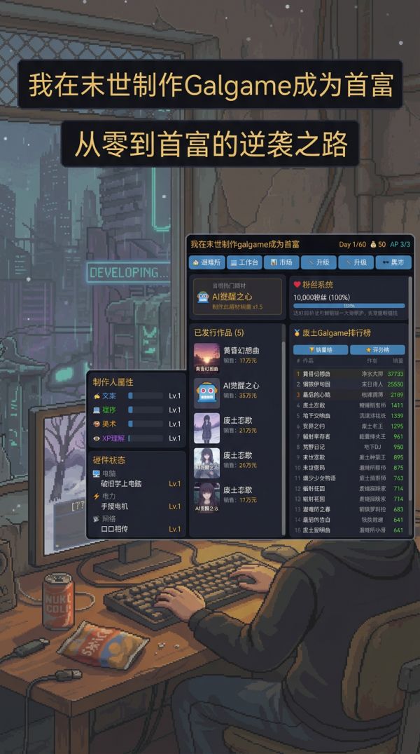 我在末世制作Galgame成为首富什么时候出 公测上线时间预告