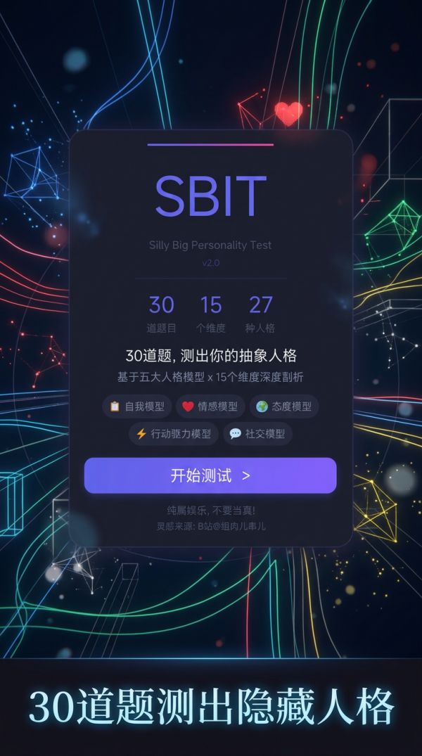 SBTI抽象人格测试好玩吗 SBTI抽象人格测试玩法简介