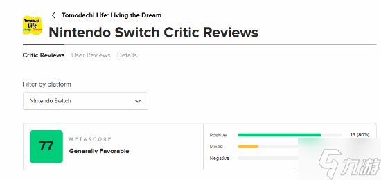《朋友收集：梦想生活》M站评分解禁！媒体平均77分
