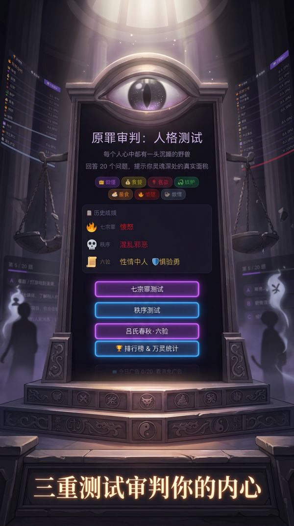 原罪审判：人格测试什么时候出 公测上线时间预告