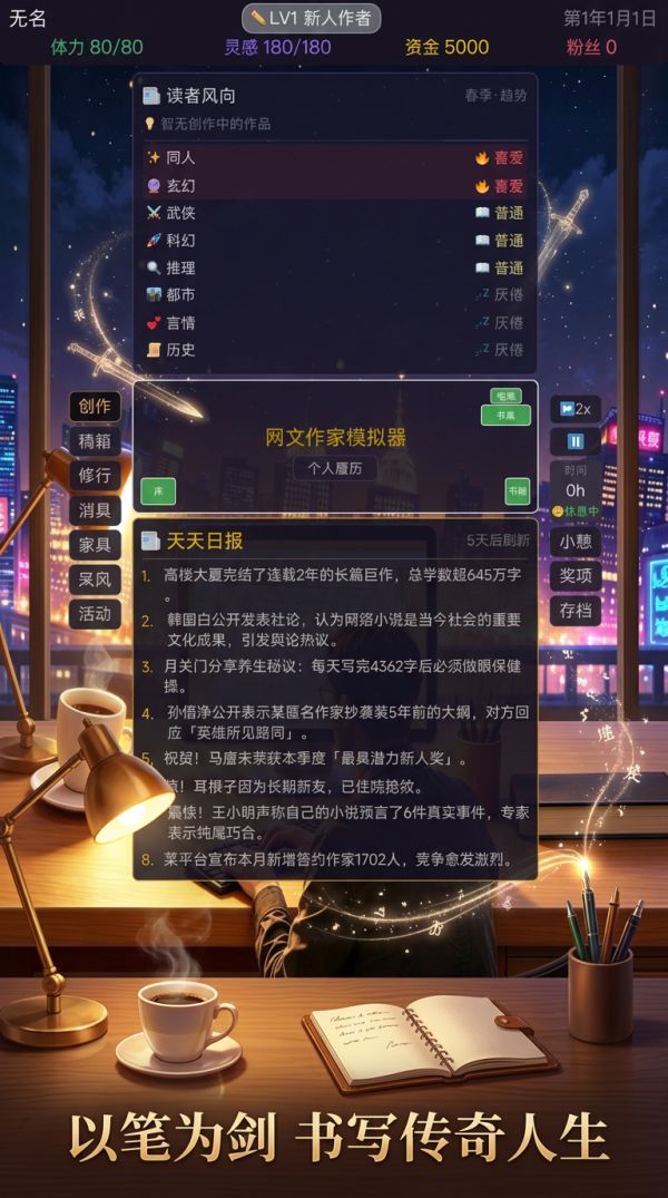 网文作家好玩吗 网文作家玩法简介