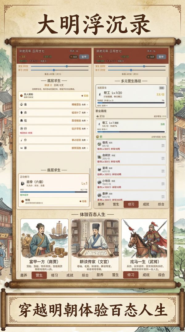 大明浮沉录好玩吗 大明浮沉录玩法简介