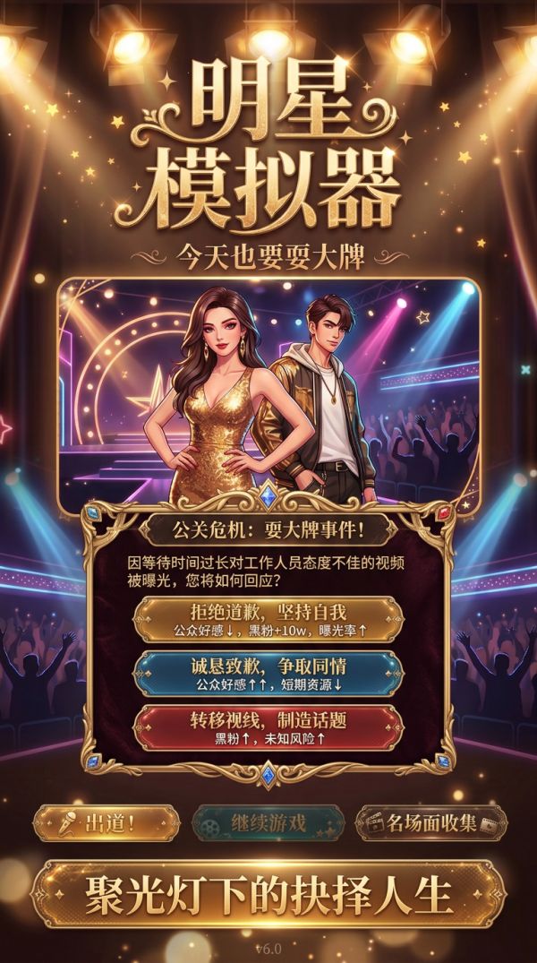 明星模拟器：今天也要耍大牌好玩吗 明星模拟器：今天也要耍大牌玩法简介