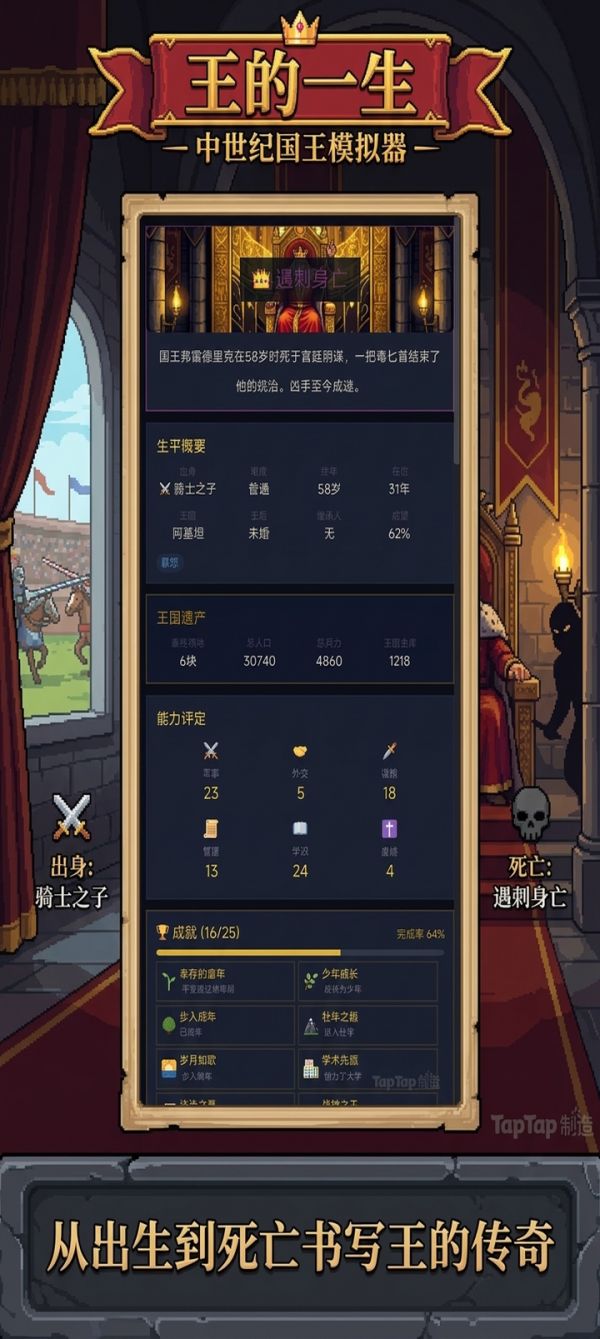 王的一生-中世纪国王模拟器好玩吗 王的一生-中世纪国王模拟器玩法简介