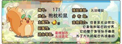 洛克王国世界抱枕松鼠图鉴是什么