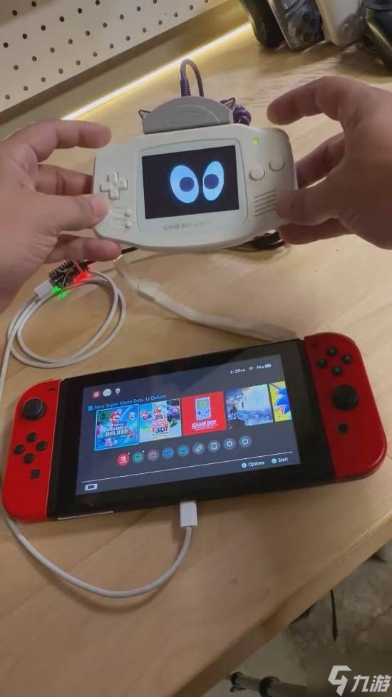 神改造！大佬把20年前GBA变成Switch手柄