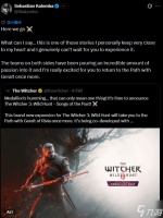 《巫师4》总监激动发声 为巫师3新DLC倾注心血
