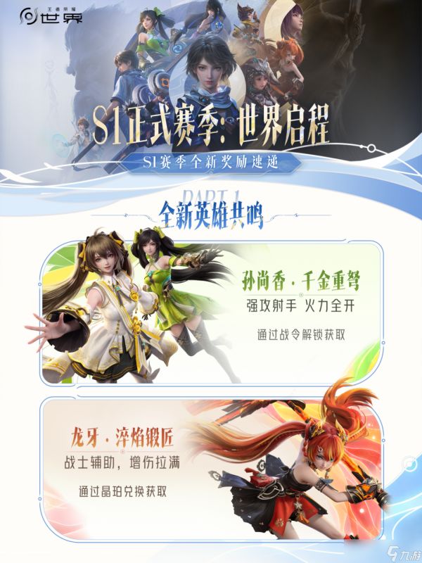 王者荣耀世界S1赛季更新内容一览